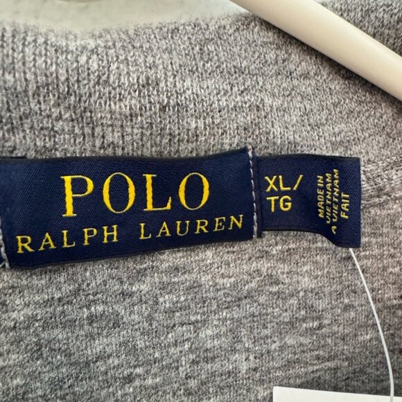 NWT Polo Ralph Lauren Men's Gray Quarter-Zip Pullover Sweater Size XL - Picture 2 of 5